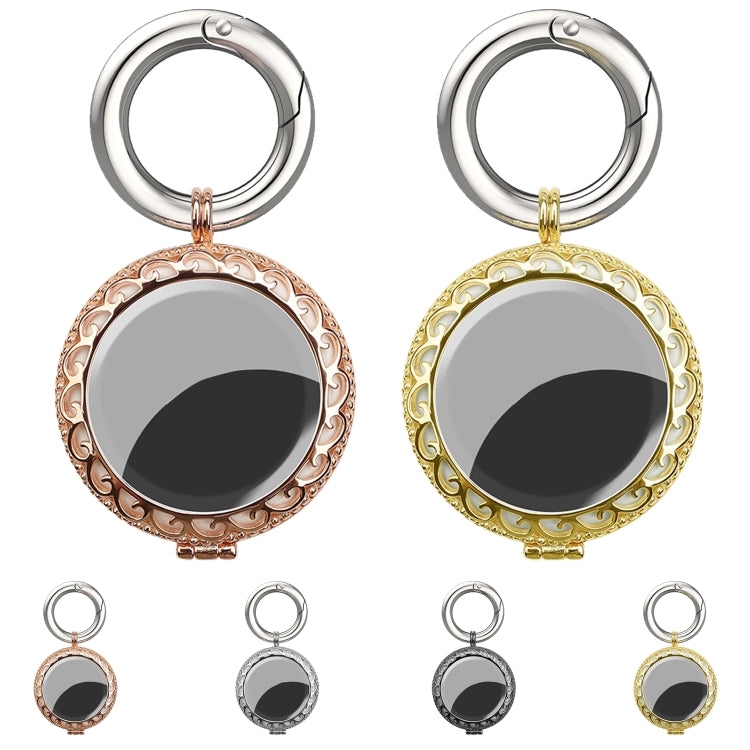 Anti-Lost Plating Keychain Locator Tracker Protective Cover For Airtag(White Gold) - Key Chain Series by PMc TechLife | Online Shopping South Africa | PMc TechLife | Buy Now Pay Later Mobicred