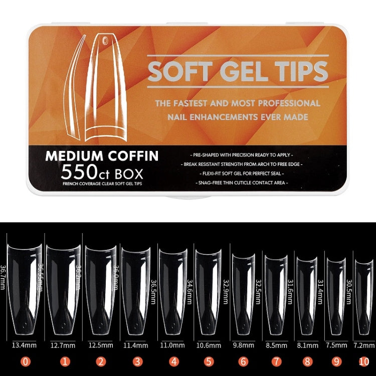 Scratch-free Ultra-thin Seamless Manicure Nail Plate, Shape: 08 Long Arc - free shipping - PMC Jewellery - Order now!