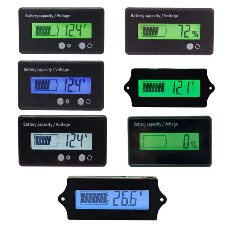 L6133 LCD Electric Motorcycle Power Display, Style: Internal Green Backlight - Electrical Instruments by PMC TechLife | Online Shopping South Africa | PMC TechLife | Buy Now Pay Later Mobicred