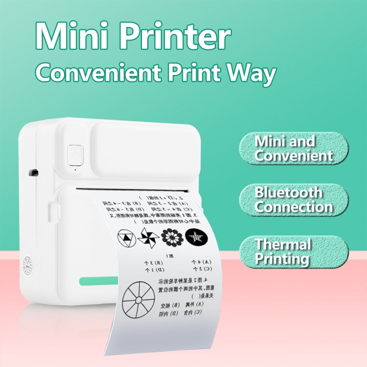 C19 200DPI Student Homework Printer Bluetooth Inkless Pocket Printer Pink - free shipping - PMC TechLife - Order now!