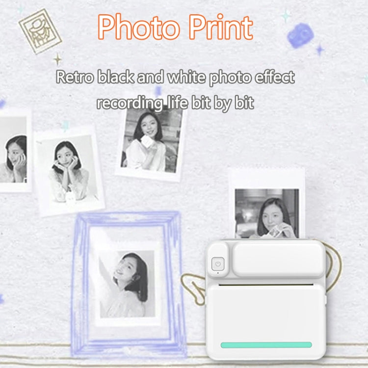 C19 200DPI Student Homework Printer Bluetooth Inkless Pocket Printer Pink Sticker x 5 - Receipt Printers by PMC TechLife | Online Shopping South Africa | PMC TechLife | Buy Now Pay Later Mobicred