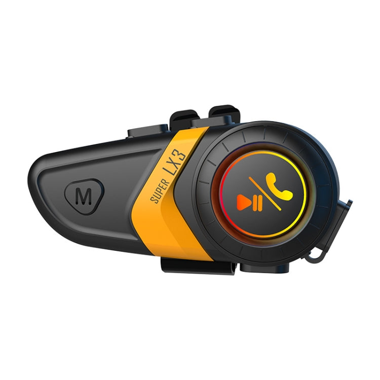 Motorcycle Helmet Call Music Navigation Bluetooth Headset, Color: Yellow(Soft Pipe Microphone) - Motorcycle Walkie Talkie by PMC TechLife | Online Shopping South Africa | PMC TechLife | Buy Now Pay Later Mobicred