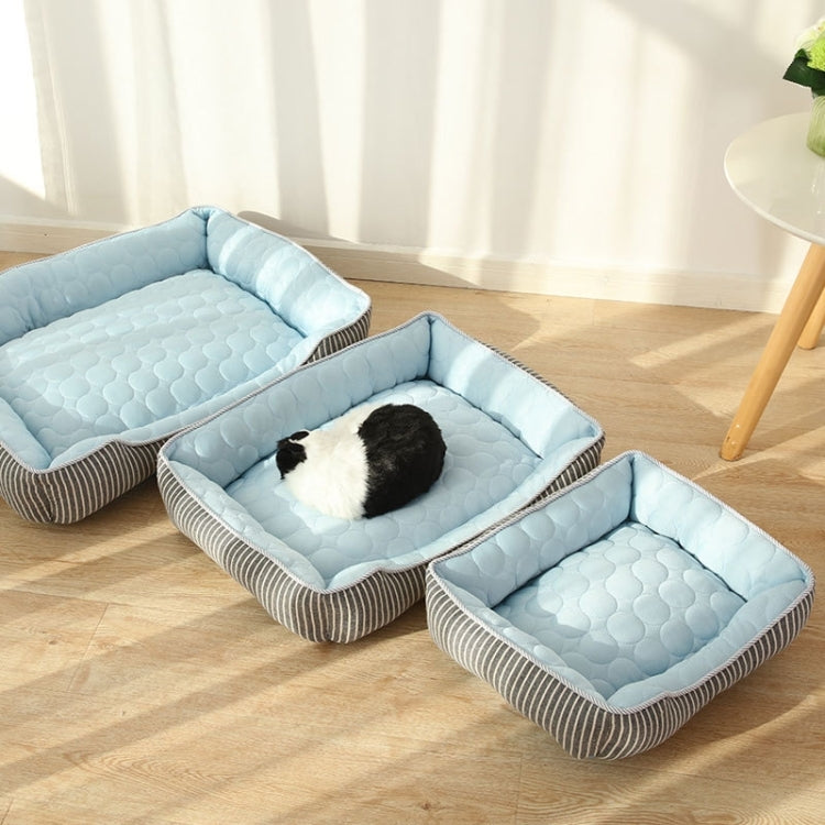 Summer Cold Feeling Dog Cat Kennel Ice Silk Cool Den M(Pink) - free shipping - PMC TechLife - Order now!
