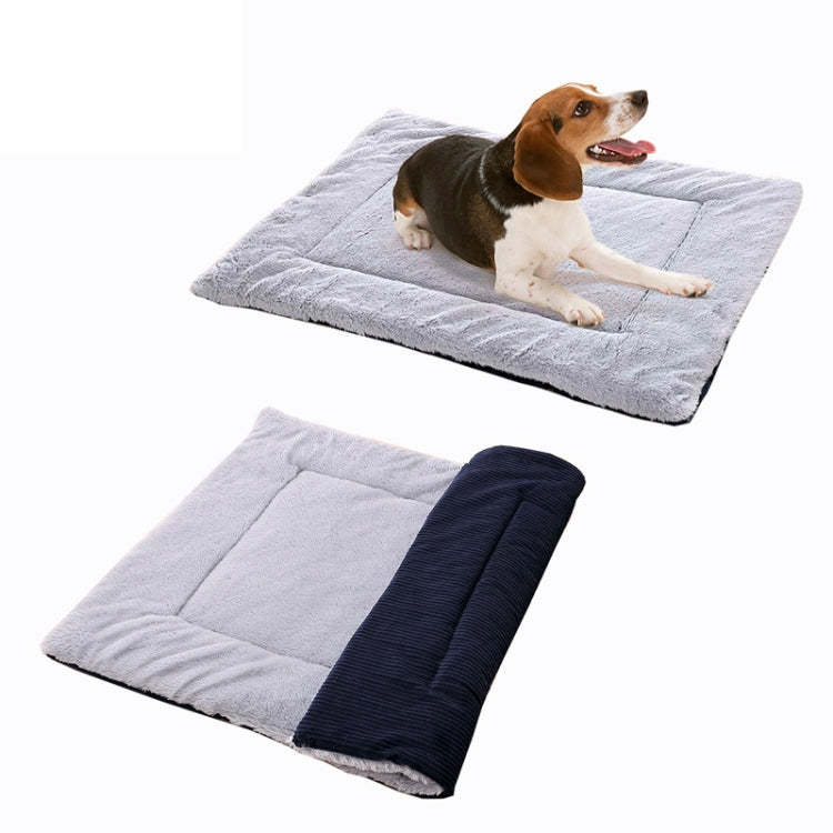 Double Sided Pet Mat Four Seasons Warm Dog Blanket,Size: L(Short Plush Gray) - Pads by PMC TechLife | Online Shopping South Africa | PMC TechLife | Buy Now Pay Later Mobicred