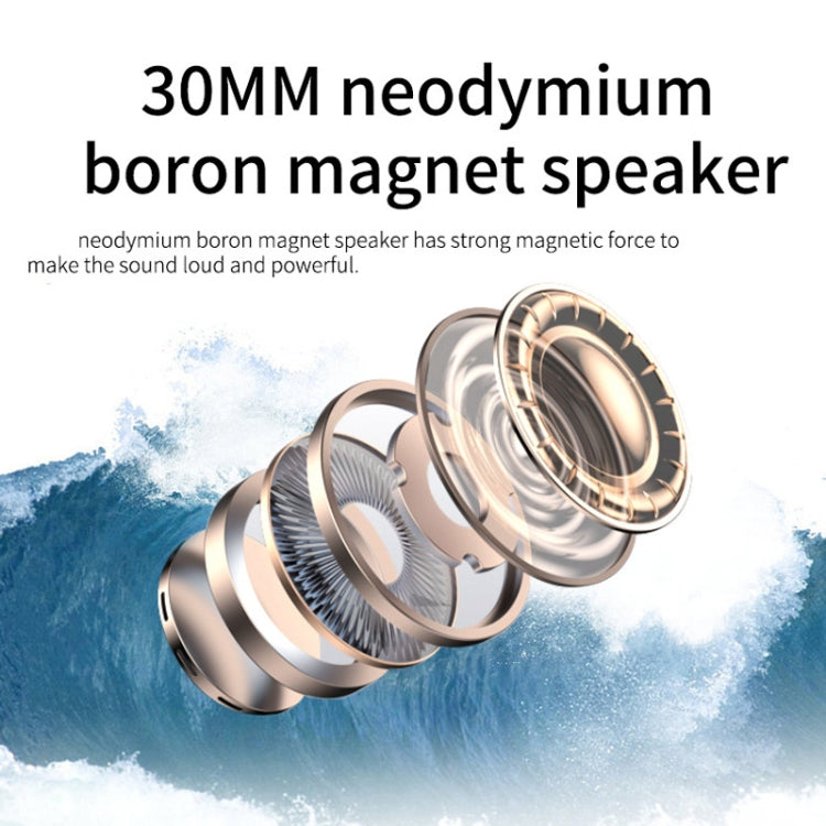 DANYIN BH69 Unilateral Bluetooth Business Talk Headset Customer Service Wireless Voice Wheat(Black) - free shipping - PMC Jewellery - Order now!