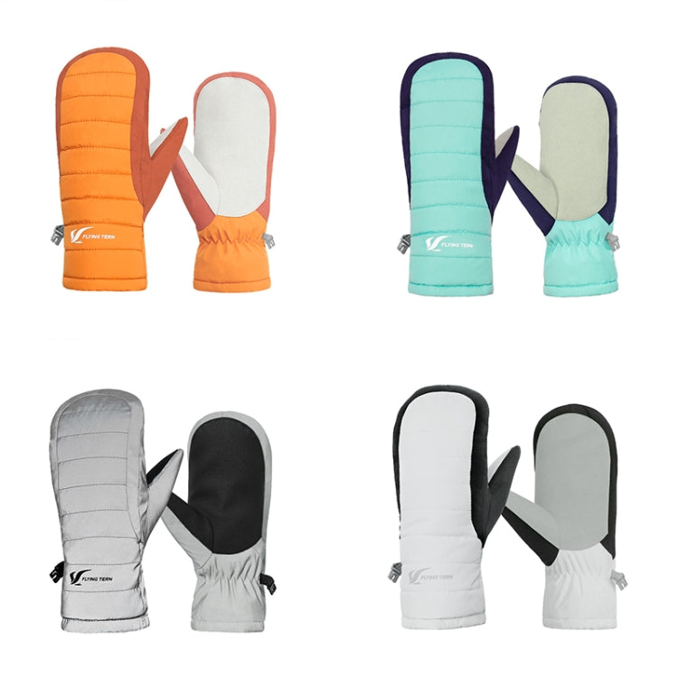 FLYING TERN 307 Outdoor Sports Fleece Waterproof Wear-resistant Children Gloves(Orange) - Safety Gloves by FLYING TERN | Online Shopping South Africa | PMc TechLife | Buy Now Pay Later Mobicred