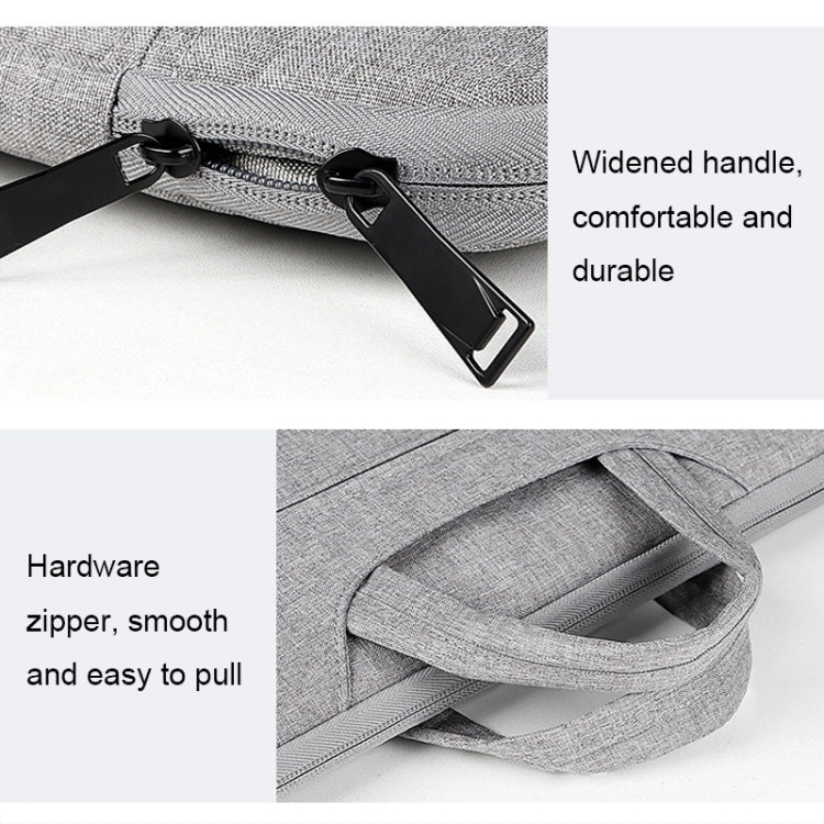 ST01 Large-Capacity Waterproof Shock-Absorbing Laptop Handbag, Size: 14.1-15.4 inches(Rose Pink) - 14.1 inch by PMC TechLife | Online Shopping South Africa | PMC TechLife | Buy Now Pay Later Mobicred