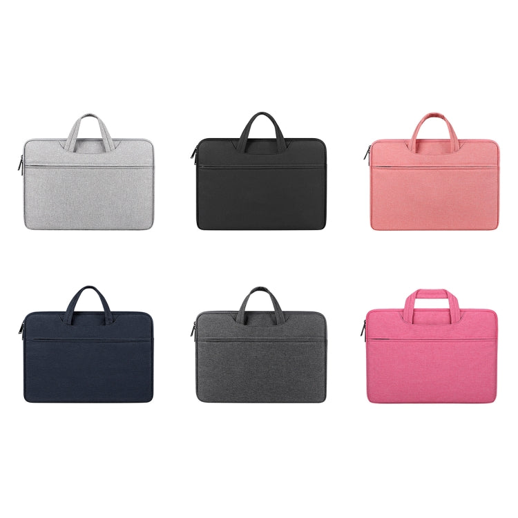 ST01 Large-Capacity Waterproof Shock-Absorbing Laptop Handbag, Size: 15.6 inches(Deep Sky Gray) - 15.6 - 17 inch by PMC TechLife | Online Shopping South Africa | PMC TechLife | Buy Now Pay Later Mobicred