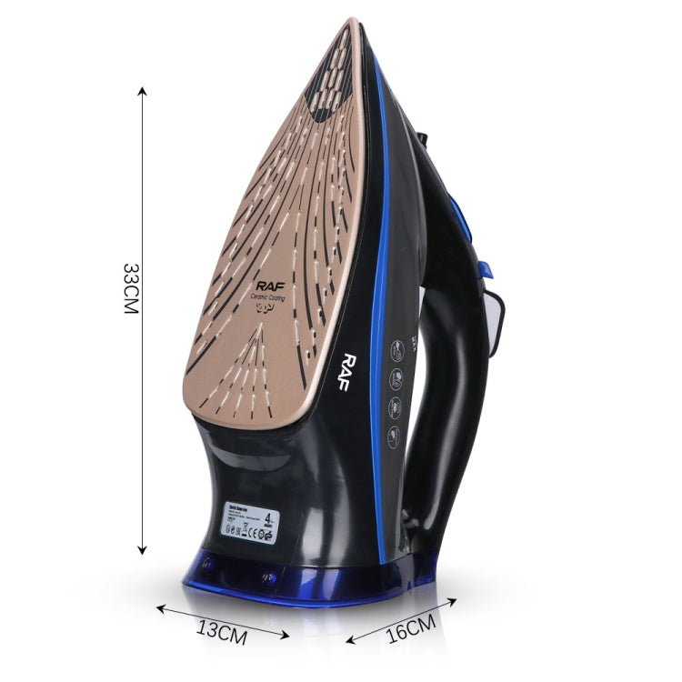 RAF R.1215 Three-Speed Thermostatic Ceramic Soleplate Electric Iron, EU Plug(Black Gold) - free shipping - PMC TechLife - Order now!