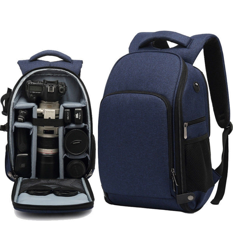 Cationic SLR Backpack Waterproof Photography Backpack with Headphone Cable Hole(Black) - Backpack by PMC TechLife | Online Shopping South Africa | PMC TechLife