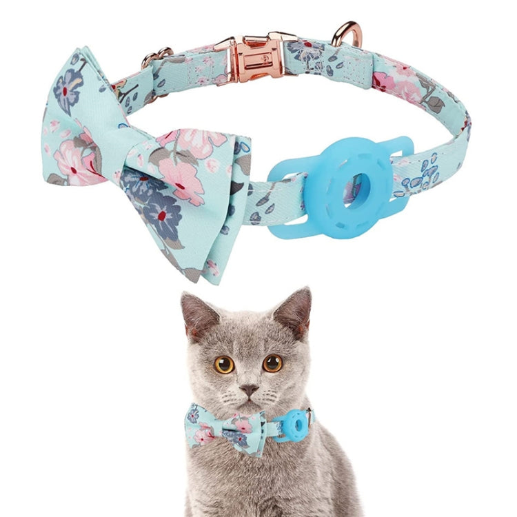 Pet Tracker Collar Insert Buckle Bow Collar For AirTag(Luminous Blue) - Pet Series by PMc TechLife | Online Shopping South Africa | PMc TechLife | Buy Now Pay Later Mobicred