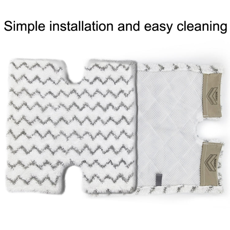 2PCS Steam Mop H Type Wiper For Shark P3 / P5 / P8 / T8 / S3973 / S5003D(Gray Black) - For Shark Accessories by PMC TechLife | Online Shopping South Africa | PMC TechLife | Buy Now Pay Later Mobicred