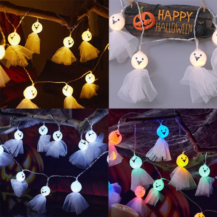 LED Halloween Decoration Luminous Cloth Ghost Ornament String Light 1.5m 10 Lights(Warm White) - Decoration Lamps by PMC TechLife | Online Shopping South Africa | PMC TechLife