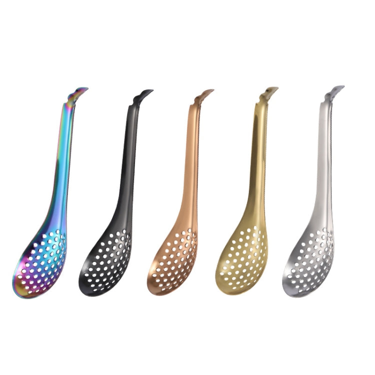 2 PCS 304 Stainless Steel Small Caviar Colander Molecular Cooking Spoon, Color: Rose Gold - Gadgets by PMC TechLife | Online Shopping South Africa | PMC TechLife | Buy Now Pay Later Mobicred