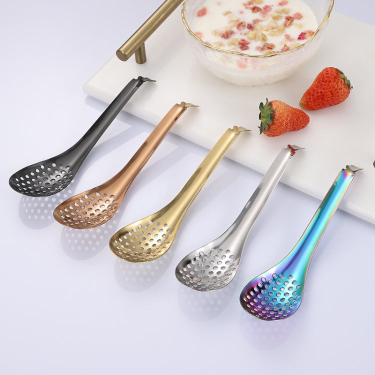 2 PCS 304 Stainless Steel Small Caviar Colander Molecular Cooking Spoon, Color: Rose Gold - Gadgets by PMC TechLife | Online Shopping South Africa | PMC TechLife | Buy Now Pay Later Mobicred