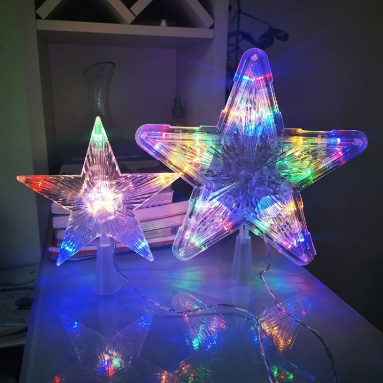 Christmas Tree Top Light LED Glowing Star Lights, Size: Small Battery Model(Colorful) - Christmas Decoration Lamps by PMC TechLife | Online Shopping South Africa | PMC TechLife | Buy Now Pay Later Mobicred