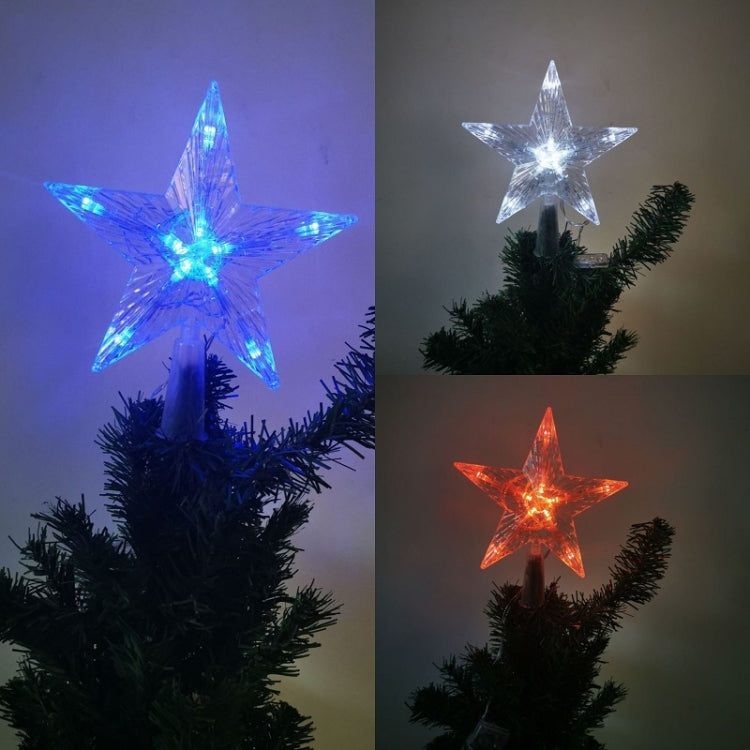 Christmas Tree Top Light LED Glowing Star Lights, Size: Small Battery Model(Red) - free shipping - PMC TechLife - Order now!