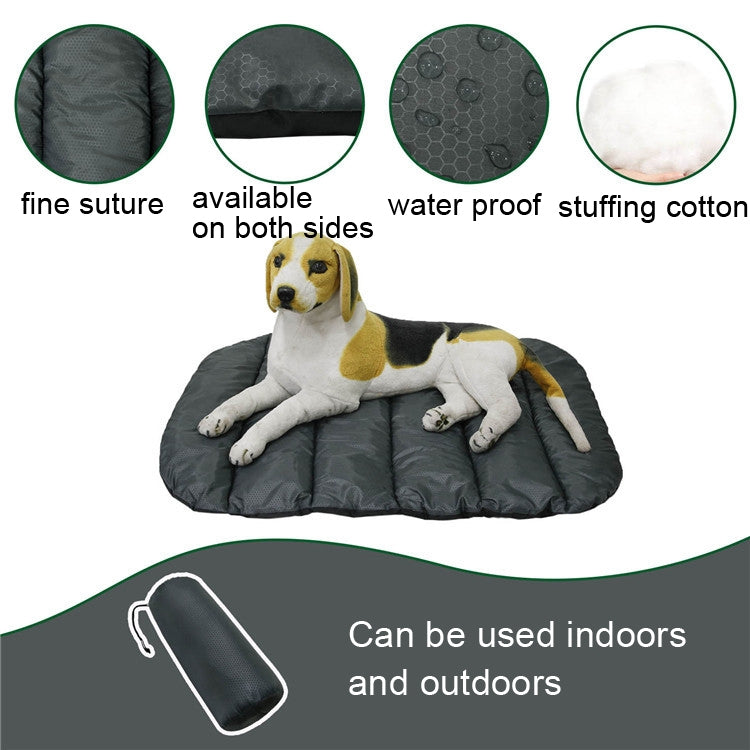 Pet Outdoor Waterproof Cushion Camping Cats And Dog Sleeping Pad, Size: Large 110x76cm(Grey) - Pads by PMC TechLife | Online Shopping South Africa | PMC TechLife | Buy Now Pay Later Mobicred