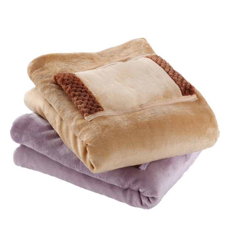 5V USB Electric Blanket Multi-functional Hand Warmer Knee Pad Flannel  Blanket 60x80cm(Camel) - Electric Blankets by PMC TechLife | Online Shopping South Africa | PMC TechLife | Buy Now Pay Later Mobicred