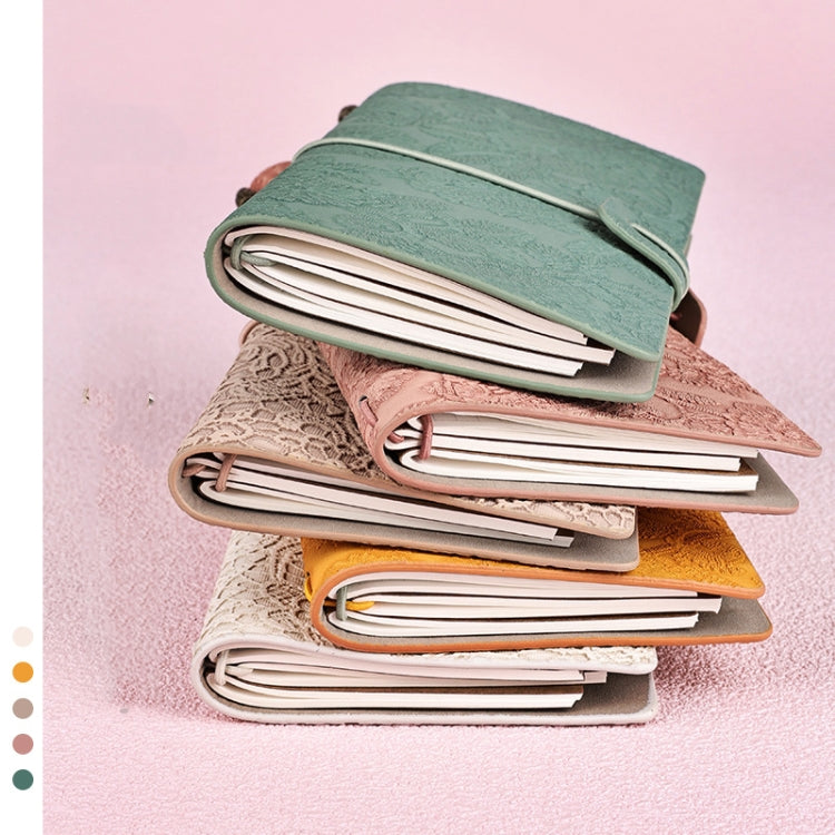 A6  Retro Lace Carved Girls Hand Ledger Diary With 3 Separate Inner Pages(Oats) - Notebooks by PMc TechLife | Online Shopping South Africa | PMc TechLife | Buy Now Pay Later Mobicred