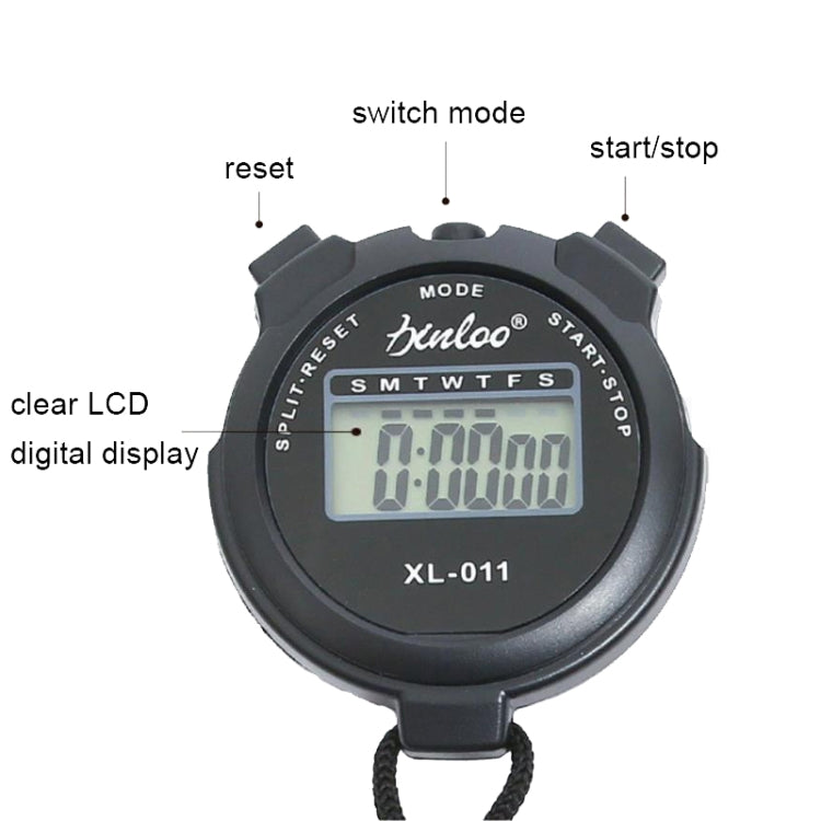 XINLOO XL-011 Display Single Memory Stopwatch Running Fitness Training Electronic Timer(Blue) - Pedometer by null | Online Shopping South Africa | PMC TechLife | Buy Now Pay Later Mobicred