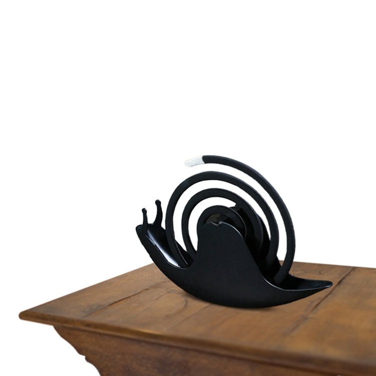 Snail Shape Mosquito Coil Tray Fireproof Mosquito Coil Rack(Black) - Mosquito Coil Tray by PMC TechLife | Online Shopping South Africa | PMC TechLife | Buy Now Pay Later Mobicred