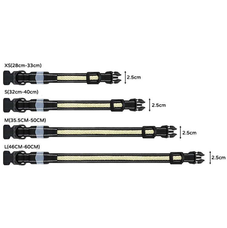 LED Rechargeable Wear-resistant and Waterproof Pet Lighting Collar, Size: XS(Black) - Collars by PMC TechLife | Online Shopping South Africa | PMC TechLife | Buy Now Pay Later Mobicred