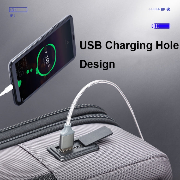 Bopai 61-121518 Multi-compartment Waterproof Expandable Backpack with USB Charging Hole(Black) - free shipping - PMC Jewellery - Order now!