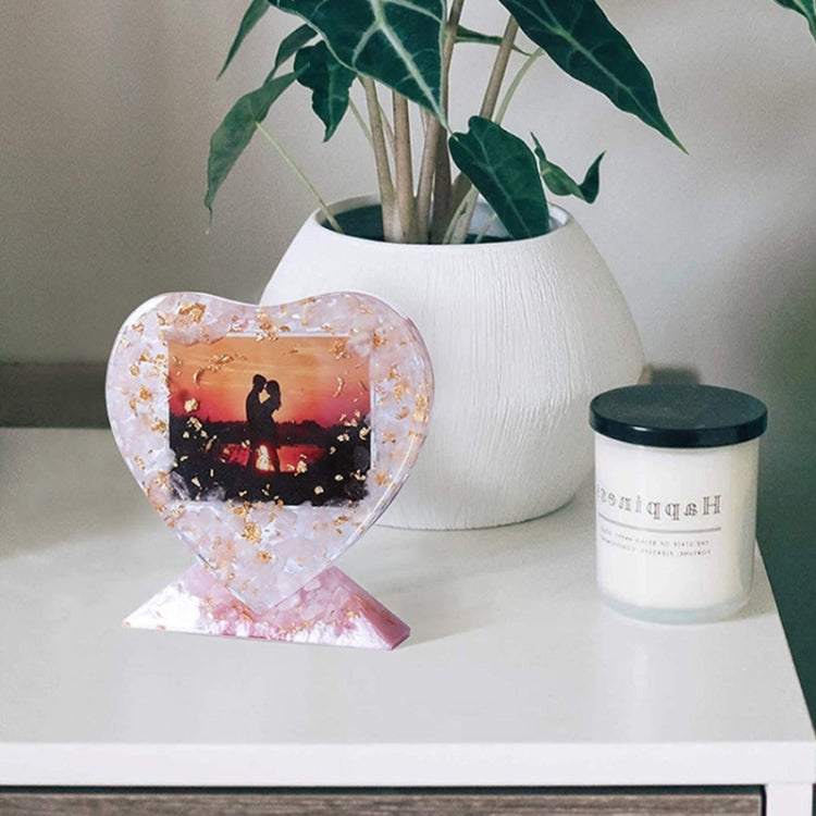 Heart-shaped Square Photo Frame Display DIY Silicone Mould, Spec: S (Heart-shaped) - Arts & Crafts by PMC TechLife | Online Shopping South Africa | PMC TechLife