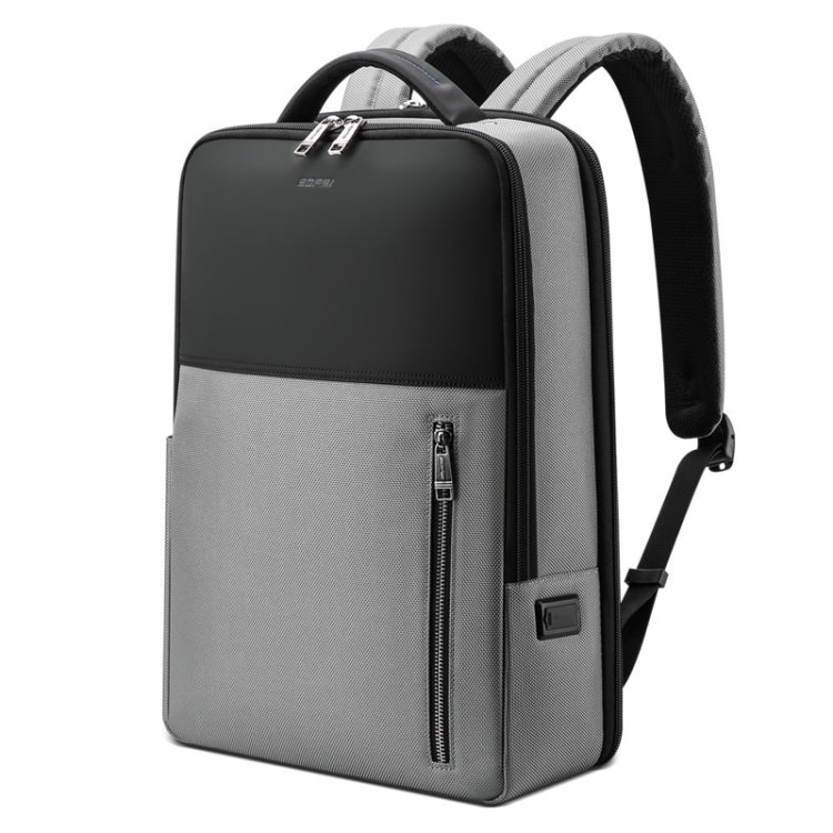 Bopai 61-68118 Multifunctional Wear-resistant Anti-theft Laptop Backpack with USB Charging Hole(Silver Gray) - free shipping - PMC Jewellery - Order now!
