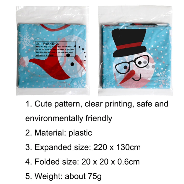 Christmas Halloween Party Event Decoration Tablecloth(Red Snowman) - Halloween Prop Decorations by PMC TechLife | Online Shopping South Africa | PMC TechLife | Buy Now Pay Later Mobicred