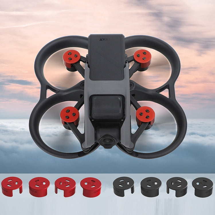 4 PCS / Set Sunnylife AT-MD475 Dust-proof Waterproof Aluminum Alloy Motor Cover For DJI Avata(Red) - Other by PMC TechLife | Online Shopping South Africa | PMC TechLife | Buy Now Pay Later Mobicred