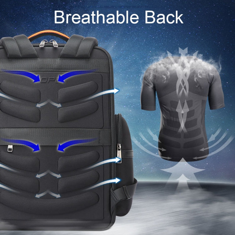 Bopai 61-121591 Multifunctional Anti-theft Laptop Business Backpack with USB Charging Hole(Black) - free shipping - PMC Jewellery - Order now!