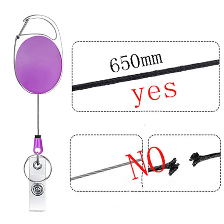 68cm Retractable Pull Badge Reel Zinc Alloy ID Lanyard Name Tag Card Badge Holder(Pink) - Name Card Holder by PMC TechLife | Online Shopping South Africa | PMC TechLife | Buy Now Pay Later Mobicred