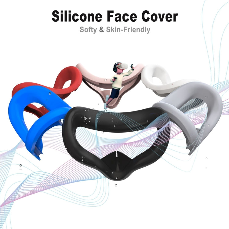 VR Silicone Eye Mask+Lens Protective Cover+Joystick Hat, For Meta Quest 2(White) - VR Accessories by PMC TechLife | Online Shopping South Africa | PMC TechLife | Buy Now Pay Later Mobicred