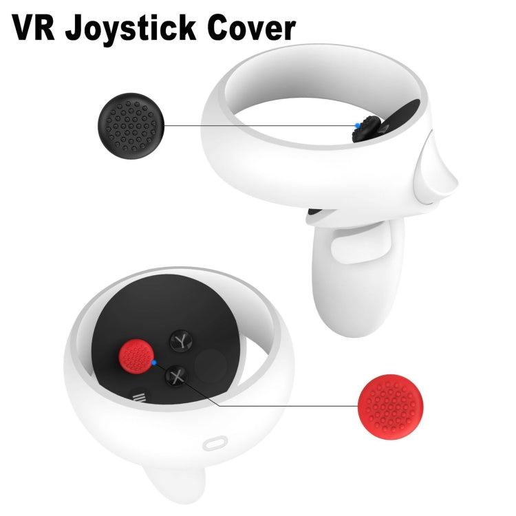 VR Silicone Eye Mask+Lens Protective Cover+Joystick Hat, For Meta Quest 2(White) - VR Accessories by PMC TechLife | Online Shopping South Africa | PMC TechLife | Buy Now Pay Later Mobicred