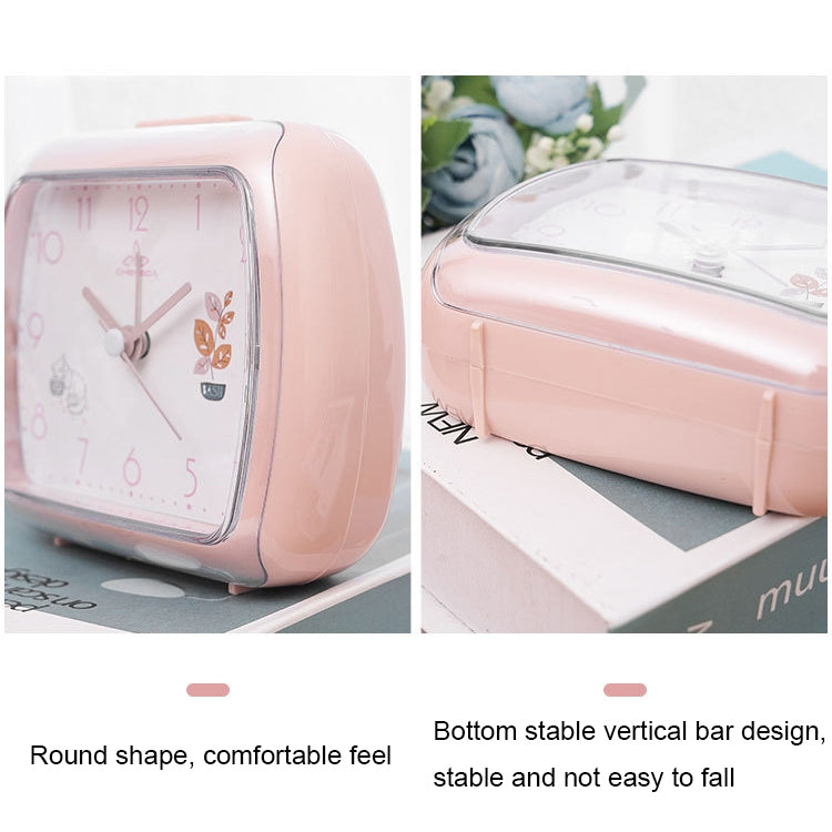 Cute Children Small Alarm Clock Bedside Night Light Clock(A306 Pink) - Alarm Clocks by PMc TechLife | Online Shopping South Africa | PMc TechLife | Buy Now Pay Later Mobicred
