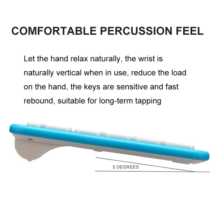 MLD-568 Office Gaming Mute Wireless Mouse Keyboard Set(Blue) - Wireless Keyboard by PMC Jewellery | Online Shopping South Africa | PMC Jewellery | Buy Now Pay Later Mobicred