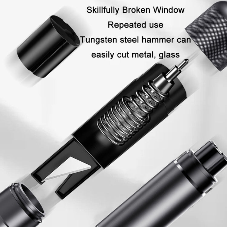 Vehicle Safety Hammer Multifunctional Underwater Emergency Window Breaker(Silver) - Emergency Hammer by PMC TechLife | Online Shopping South Africa | PMC TechLife | Buy Now Pay Later Mobicred