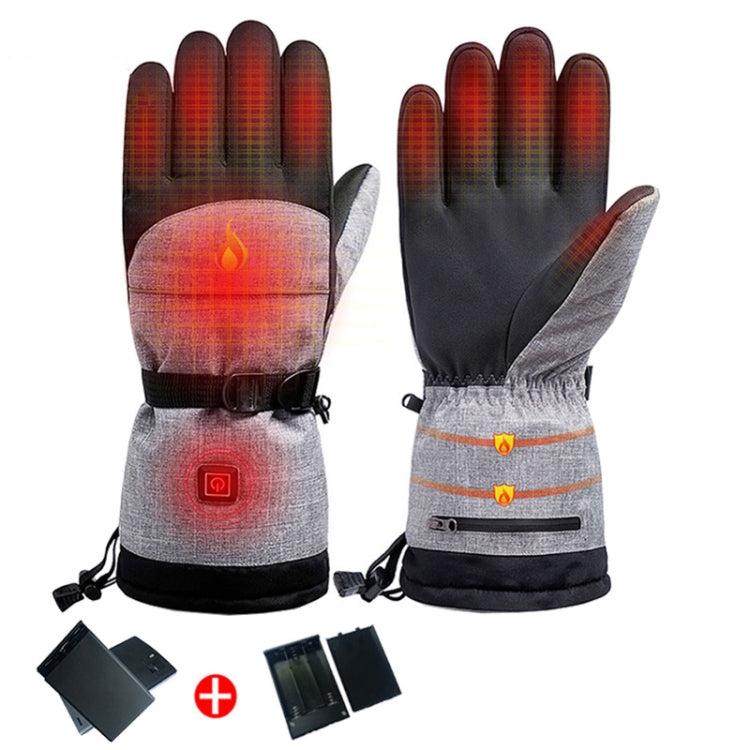 Winter Heating Hand Warmer Electric Thermal Gloves ,Specification: With Battery Box - Full Finger Gloves by PMC TechLife | Online Shopping South Africa | PMC TechLife