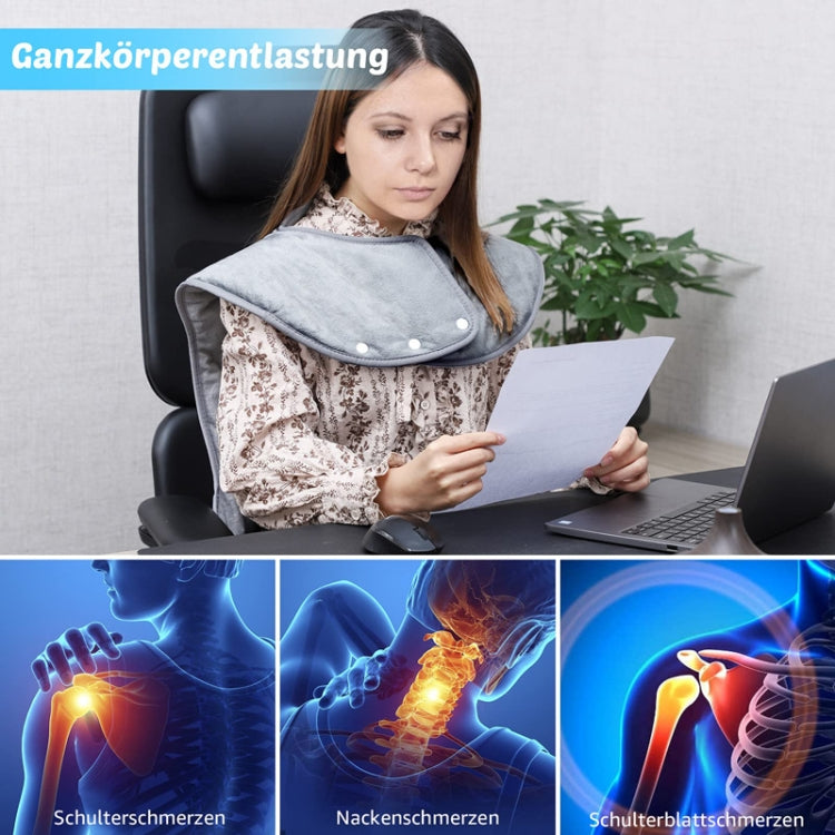 Heated Shoulder Guards Neck Guards Electric Heated Shawls Electric Blankets AU Plug(Dark Gray) - free shipping - PMC TechLife - Order now!