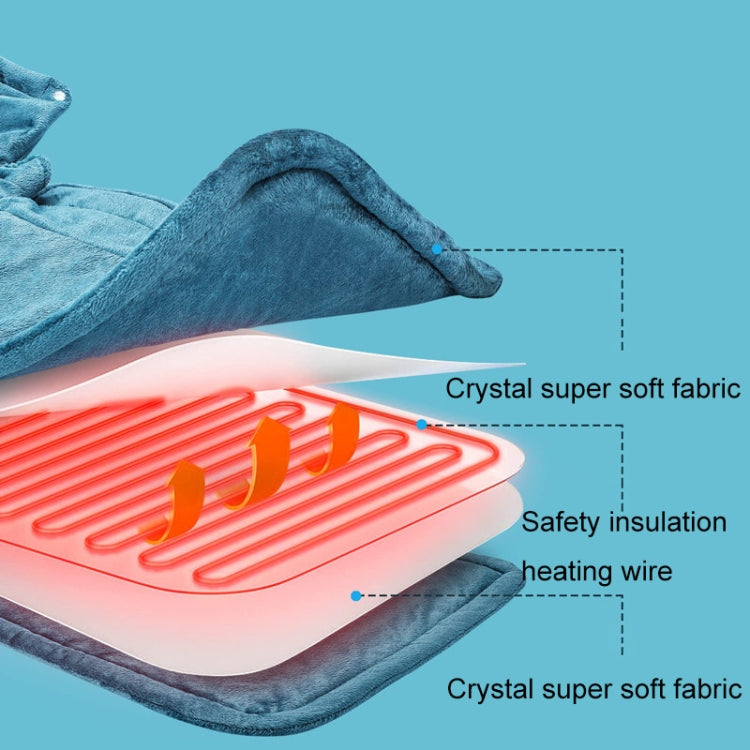 Electric Heated Thermal Shawl On The Back And The Neck UK Plug(Dark Gray) - free shipping - PMC TechLife - Order now!