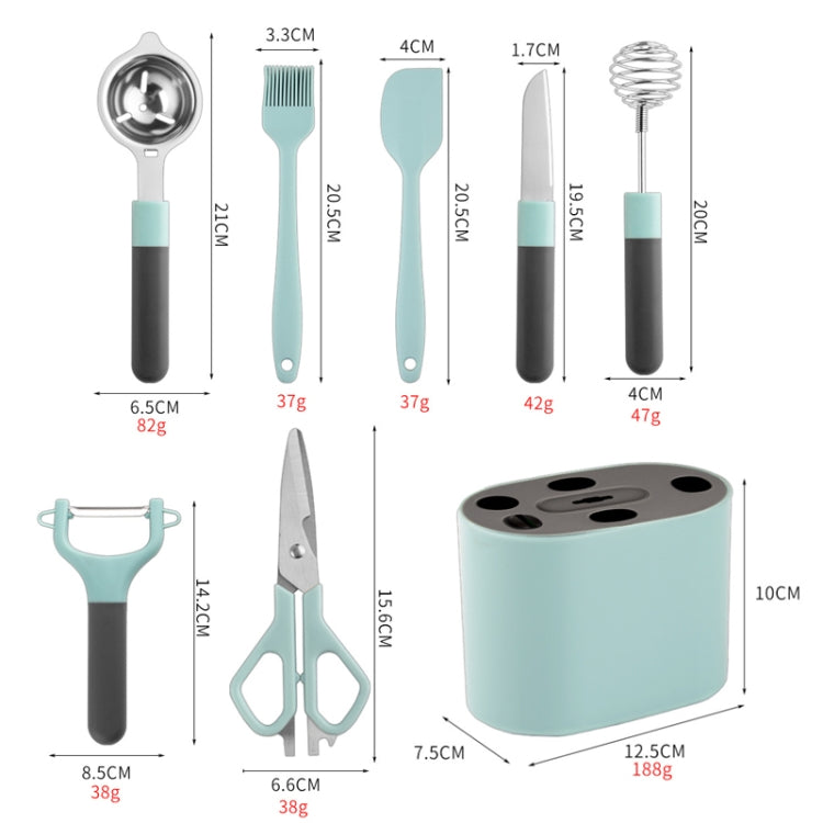 6 PCS / Set Stainless Steel Peeler Kitchen Gadgets Set With Storage Holder - Gadgets by PMC TechLife | Online Shopping South Africa | PMC TechLife | Buy Now Pay Later Mobicred