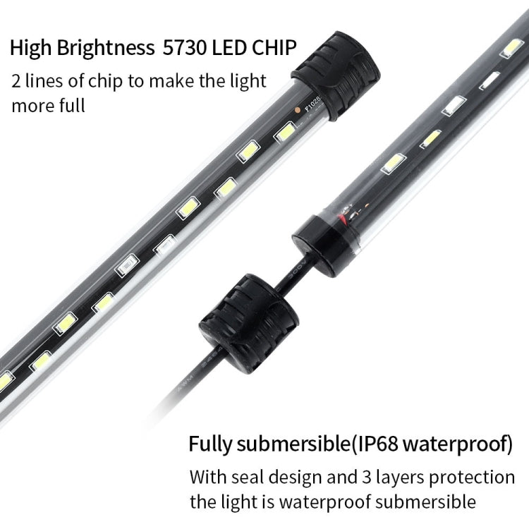 Q20CF RGB Light 90-260V Aquarium Diving Light LED Fish Tank Light(EU Plug) - Fish Tank Lamps by PMC TechLife | Online Shopping South Africa | PMC TechLife