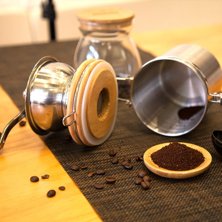 Household Stainless Steel Hand Crank Coffee Bean Grinder - free shipping - PMC TechLife - Order now!