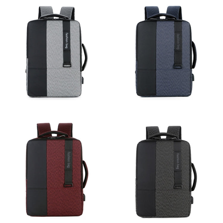 140 Large-capacity Business Commuter Laptop Backpack with USB Charging Interface(Grey) - Backpack by PMC Jewellery | Online Shopping South Africa | PMC Jewellery | Buy Now Pay Later Mobicred