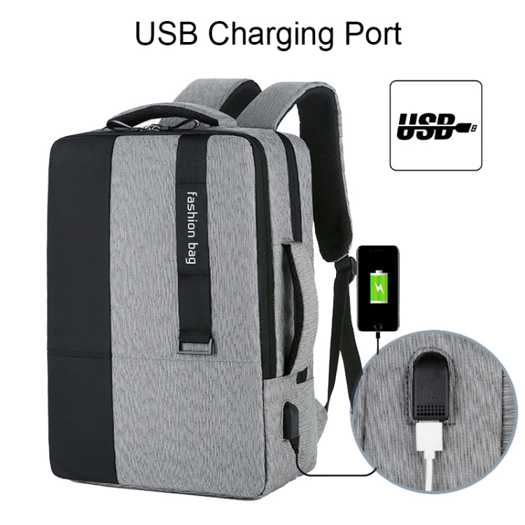 140 Large-capacity Business Commuter Laptop Backpack with USB Charging Interface(Grey) - Backpack by PMC Jewellery | Online Shopping South Africa | PMC Jewellery | Buy Now Pay Later Mobicred