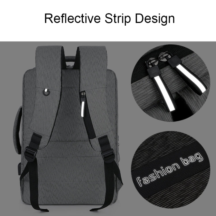 140 Large-capacity Business Commuter Laptop Backpack with USB Charging Interface(Grey) - Backpack by PMC Jewellery | Online Shopping South Africa | PMC Jewellery | Buy Now Pay Later Mobicred