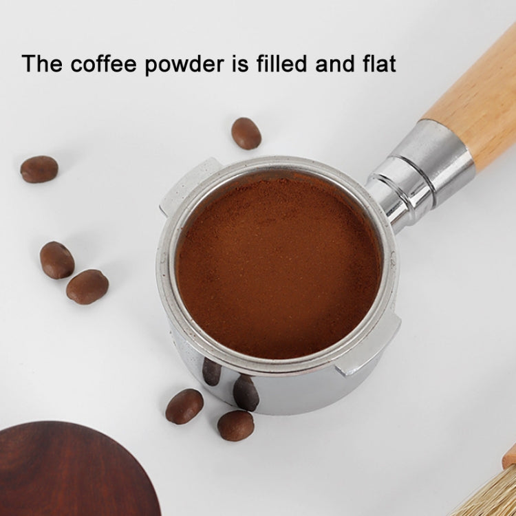 58 mm Pear Wood Stainless Steel Coffee Compressor - free shipping - PMC TechLife - Order now!