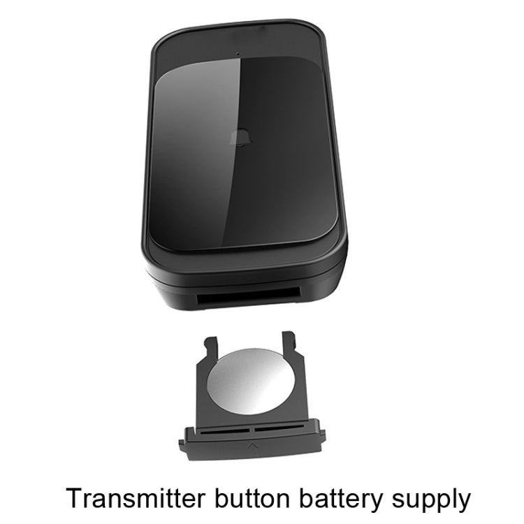 C03 1 For 1 Home Wireless IP44 Waterproof Touch Sensor Doorbell(UK Plug Black) - Wireless Doorbell by PMc TechLife | Online Shopping South Africa | PMc TechLife | Buy Now Pay Later Mobicred